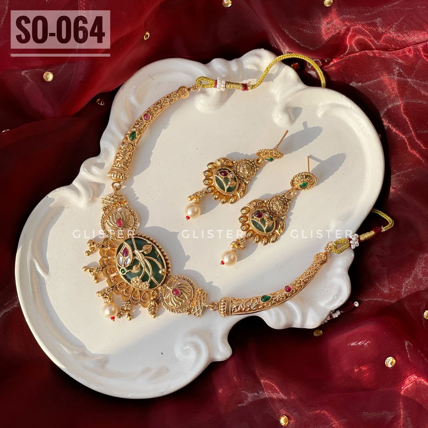 South Indian Petal Choker Set ✨ SO-064