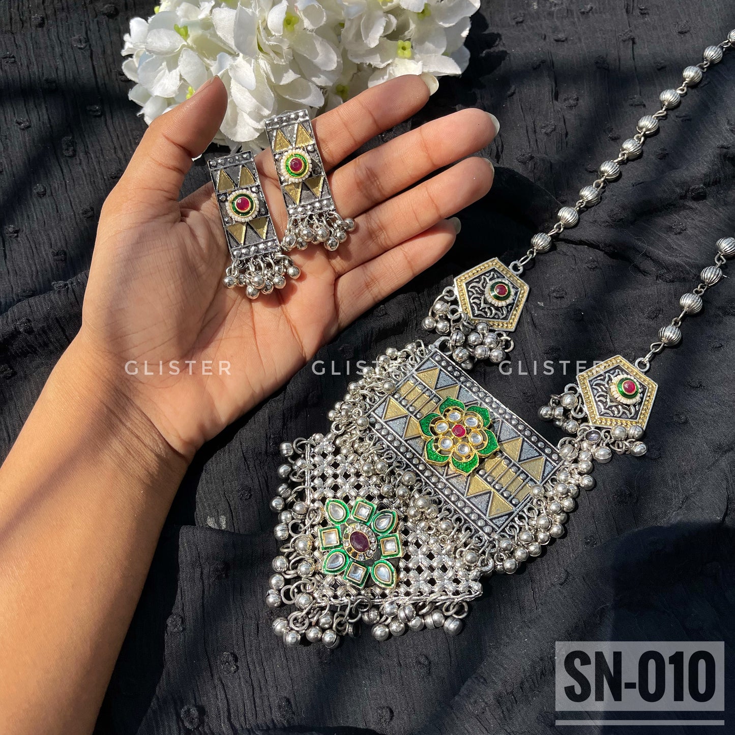 Silver Long Necklace ✨ SN-010