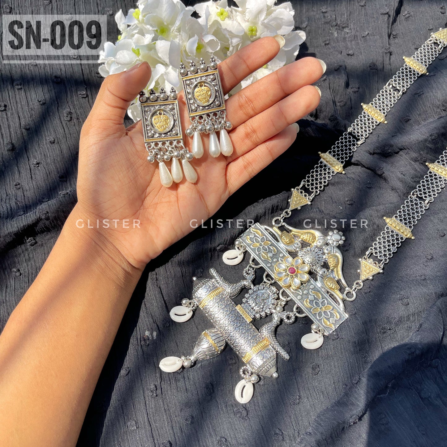 Silver Long Necklace ✨ SN-009