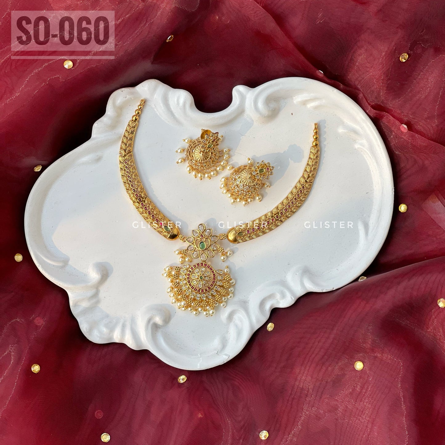 South Indian Petal Choker Set ✨ SO-060