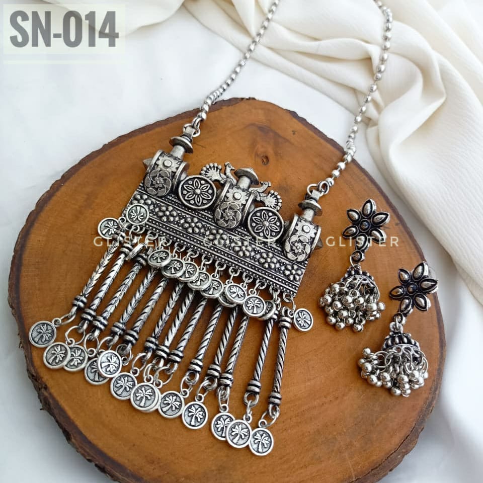Silver Long Necklace ✨ SN-014
