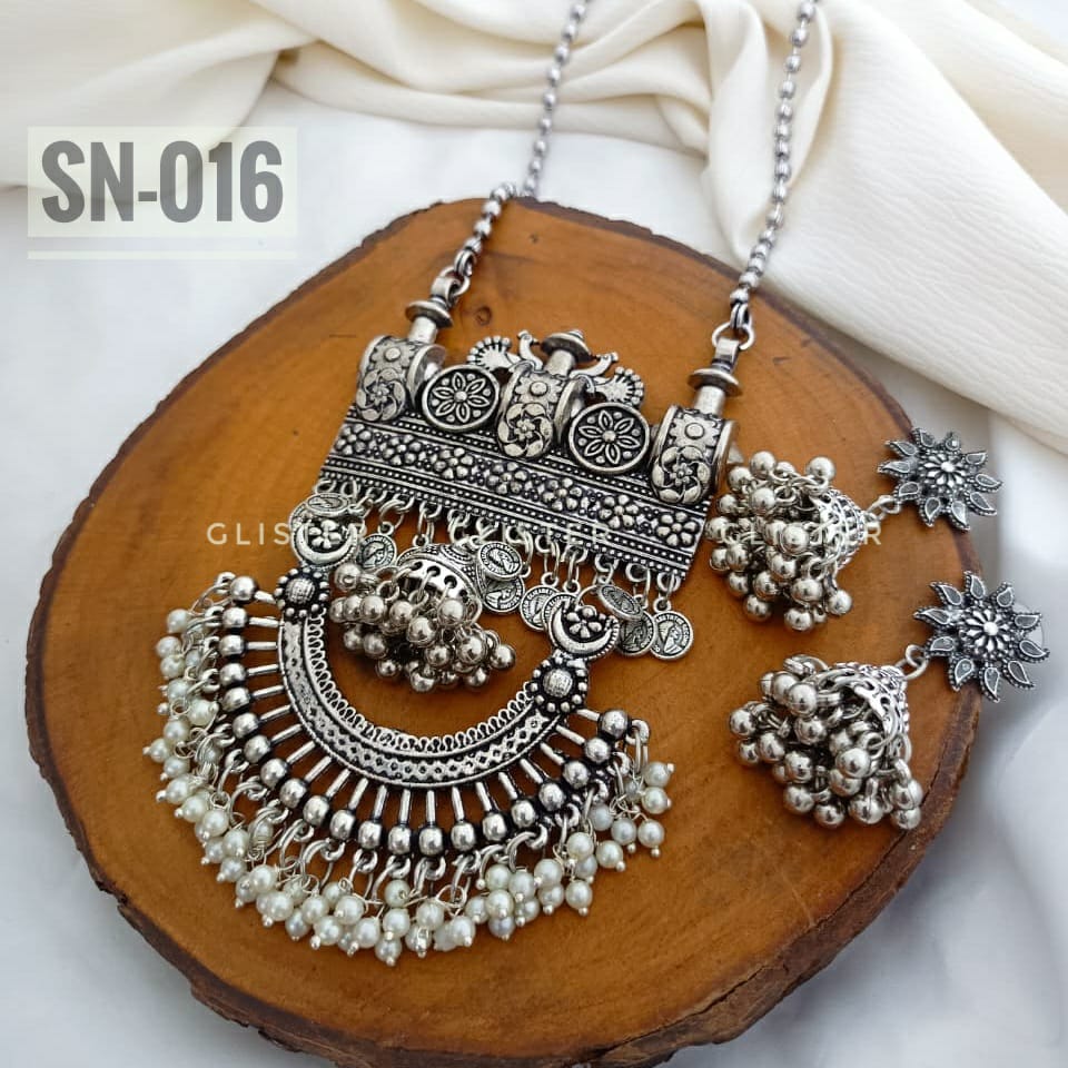 Silver Long Necklace ✨ SN-016