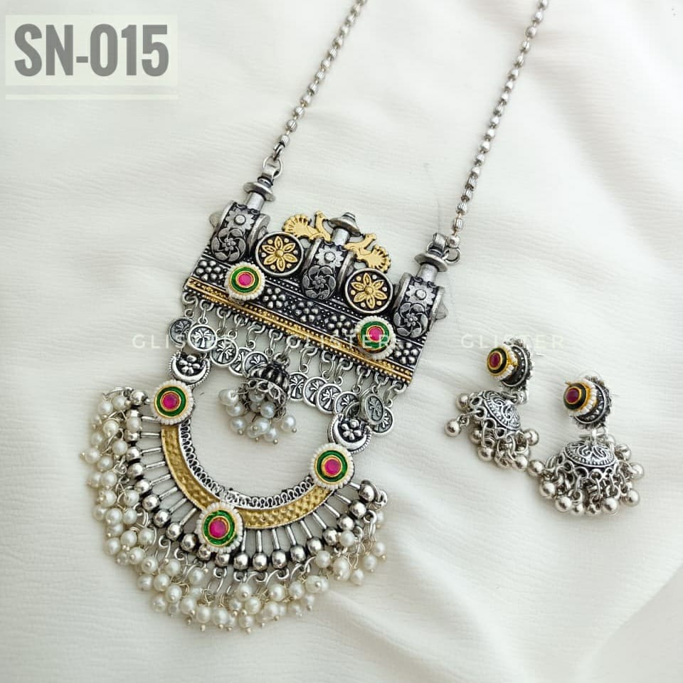 Silver Long Necklace ✨ SN-015