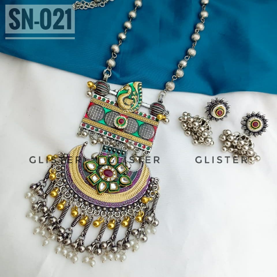 Silver Long Necklace ✨ SN-021