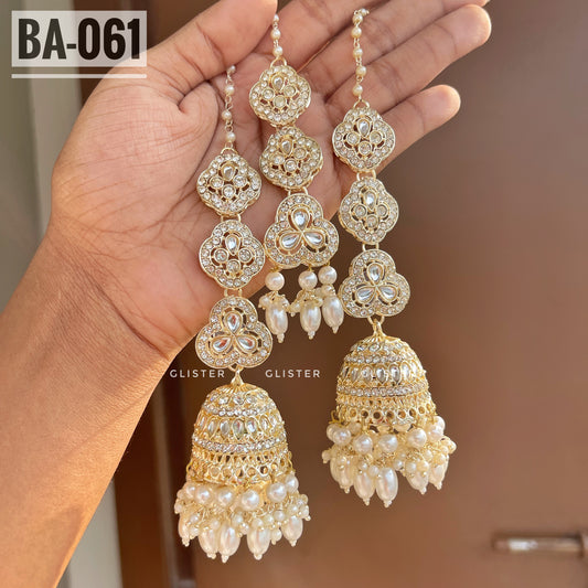 Jhumka with attached Tana and Tikli Set ✨ BA-061