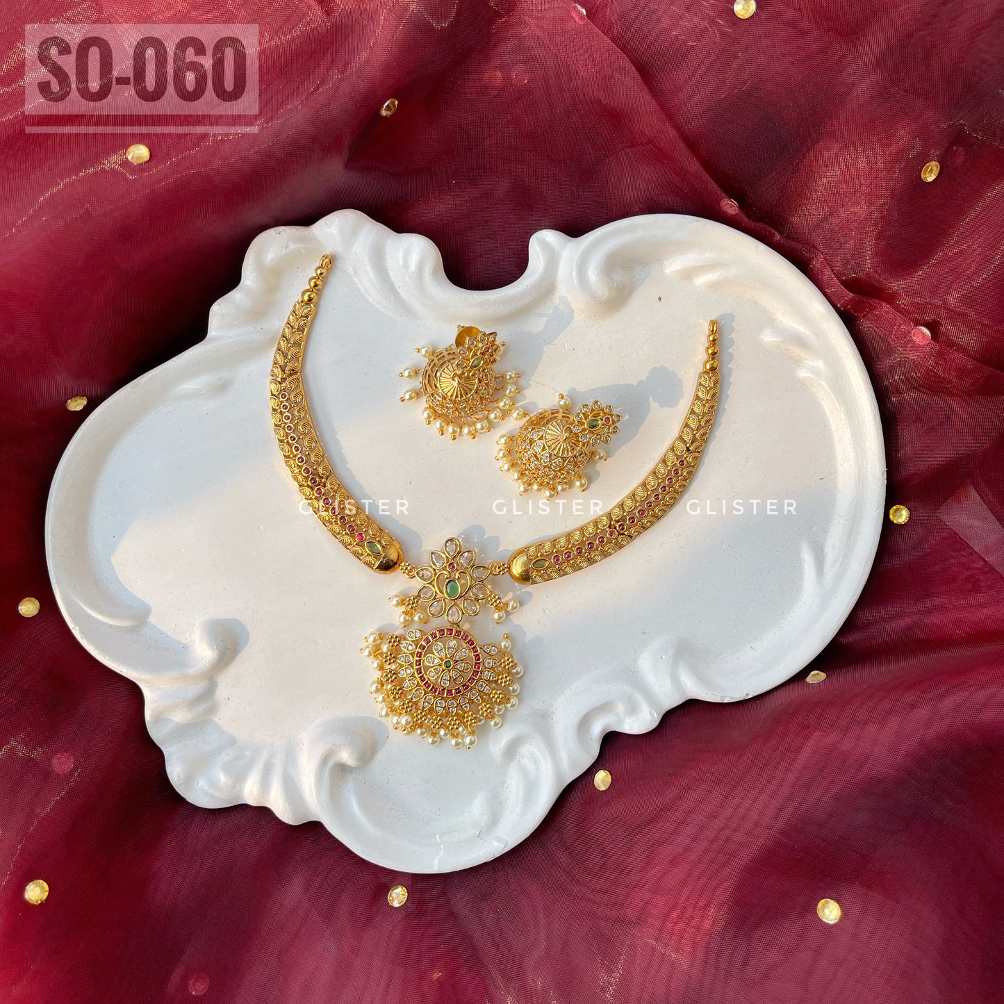 South Indian Petal Choker Set ✨ SO-060
