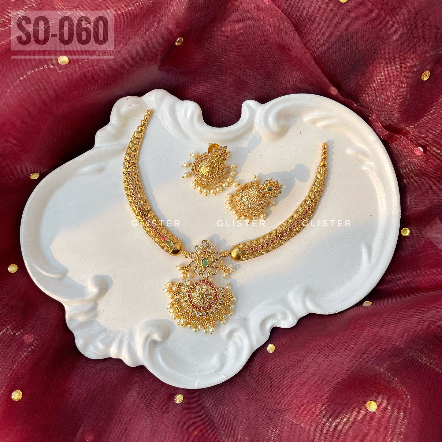 South Indian Petal Choker Set ✨ SO-060