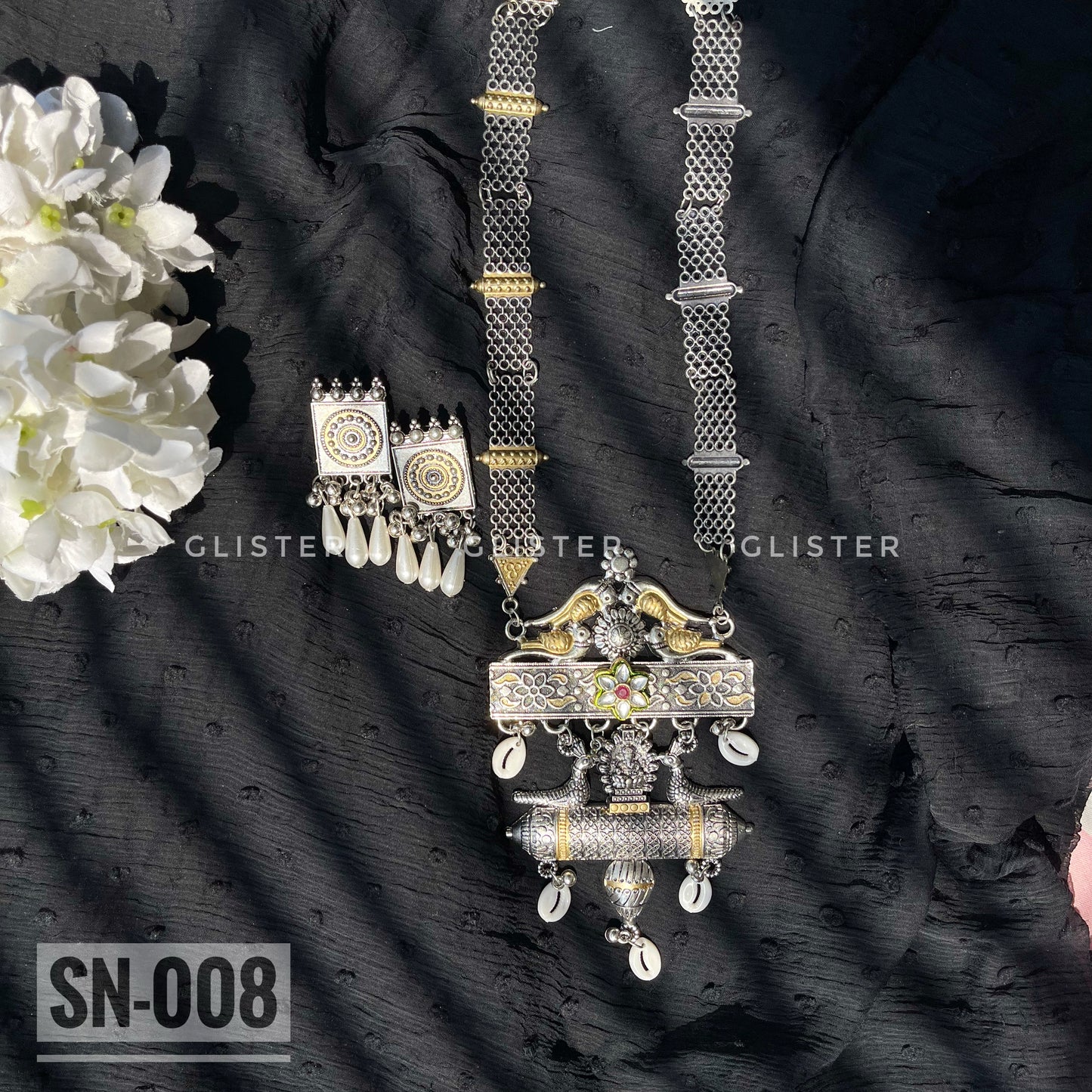 Silver Long Necklace ✨ SN-008