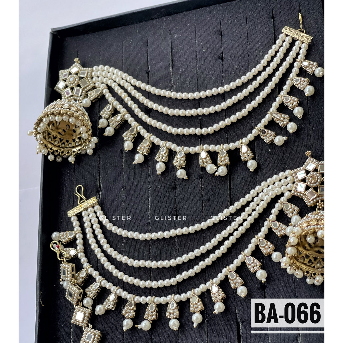Jhumka with attached Tana and Tikli Set ✨  BA-066