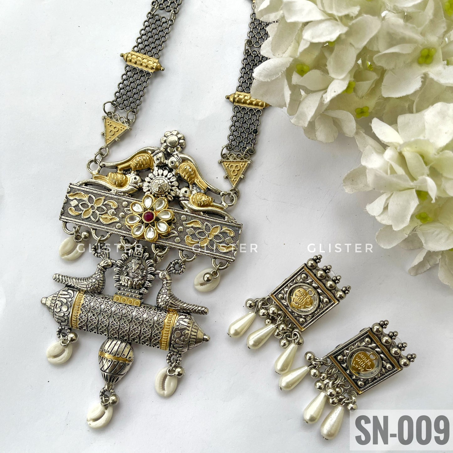 Silver Long Necklace ✨ SN-009