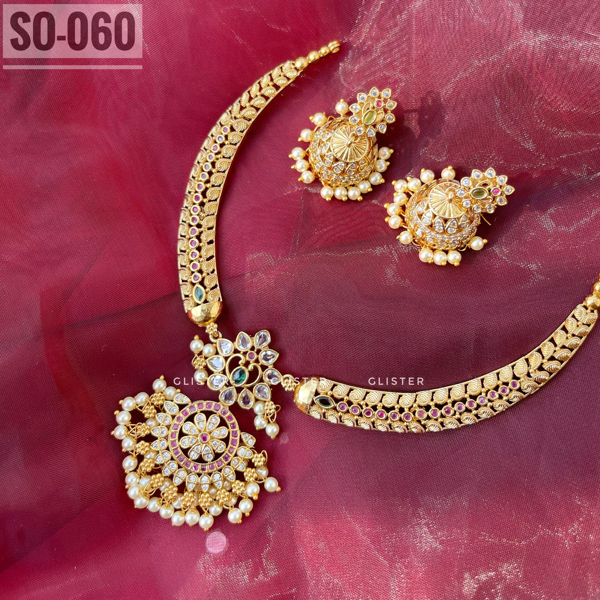 South Indian Petal Choker Set ✨ SO-060