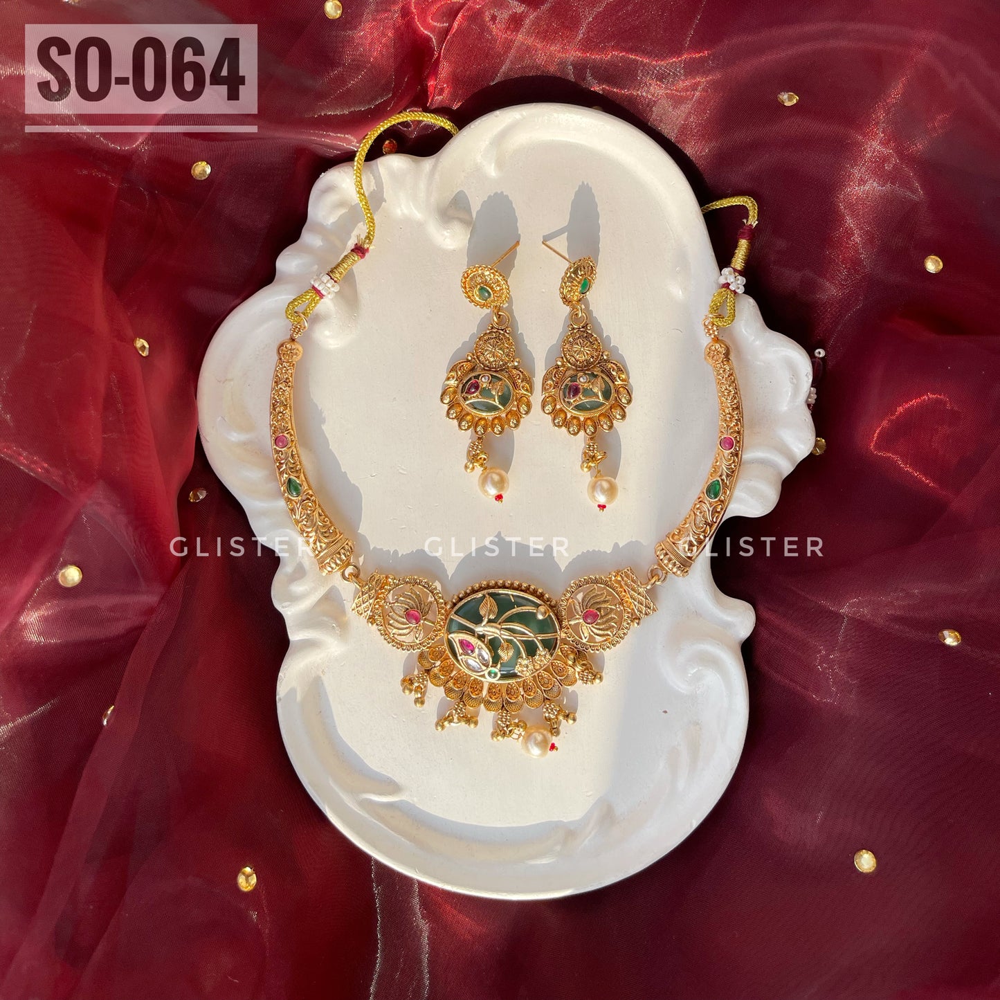 South Indian Petal Choker Set ✨ SO-064