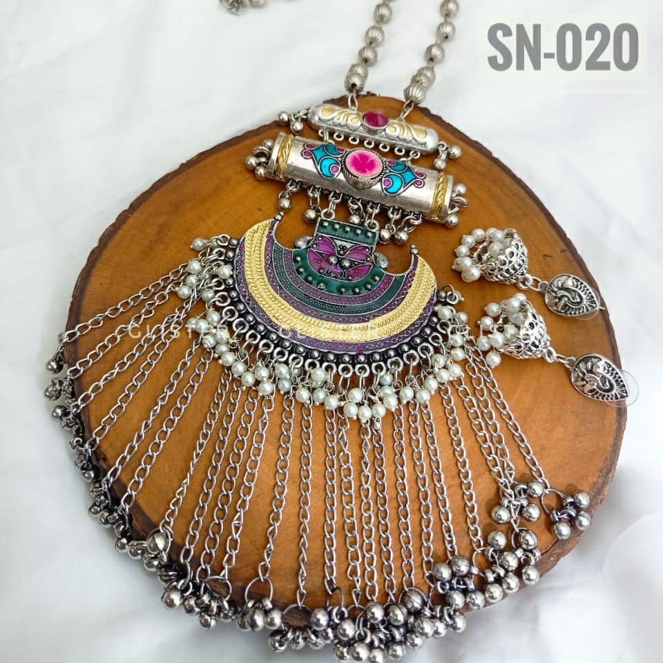 Silver Long Necklace ✨ SN-020