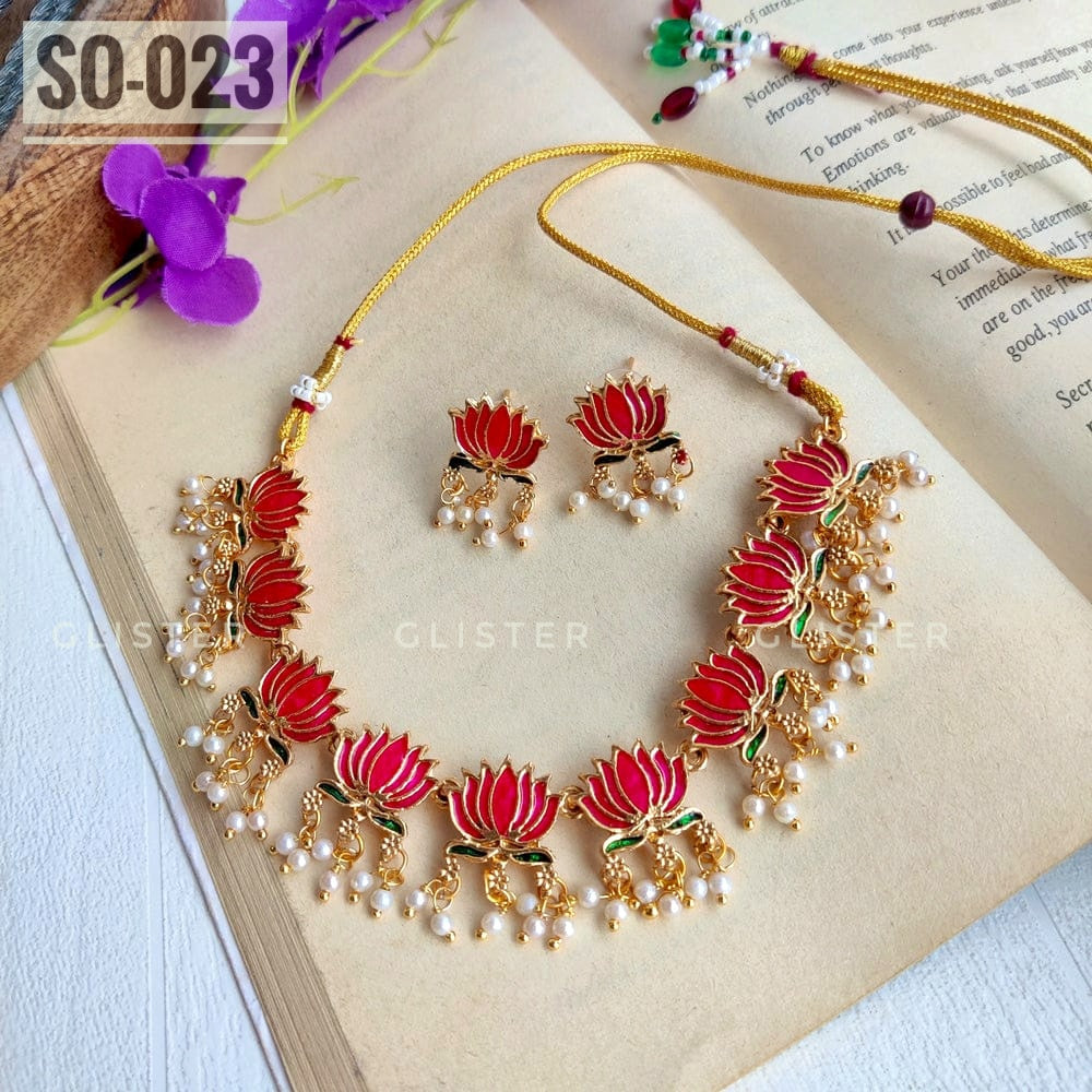 South Indian Poddo Choker Set SO-023 – Glister