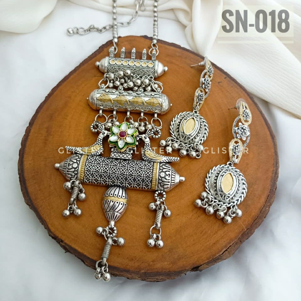 Silver Long Necklace ✨ SN-018