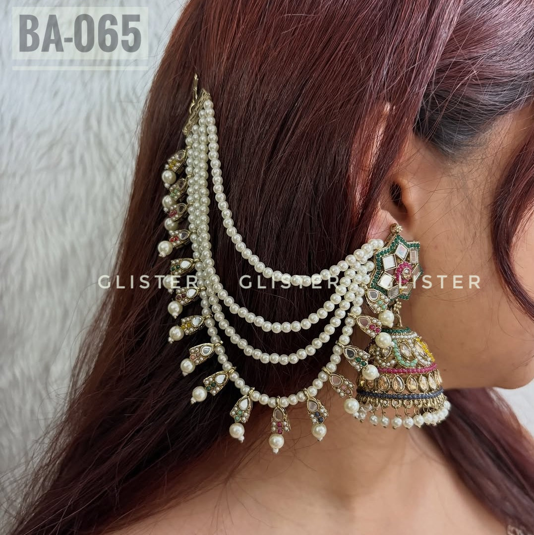 Jhumka with attached Tana and Tikli Set ✨ BA-065